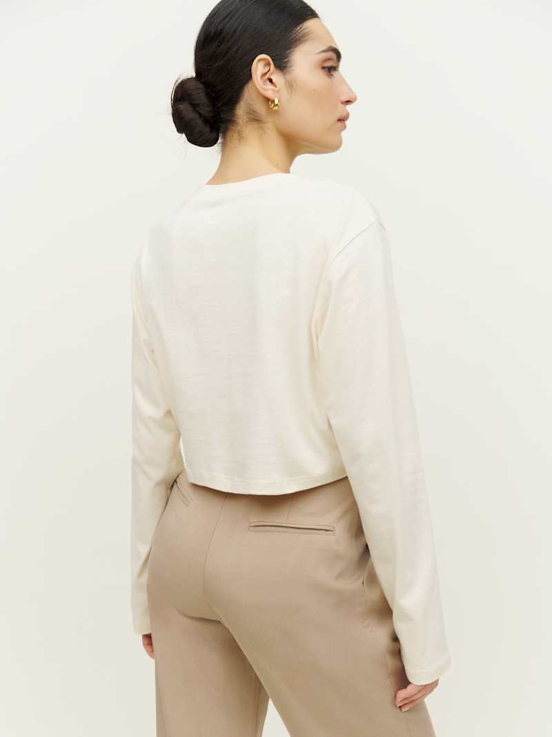 Becca Relaxed Long Sleeve Cropped Tee