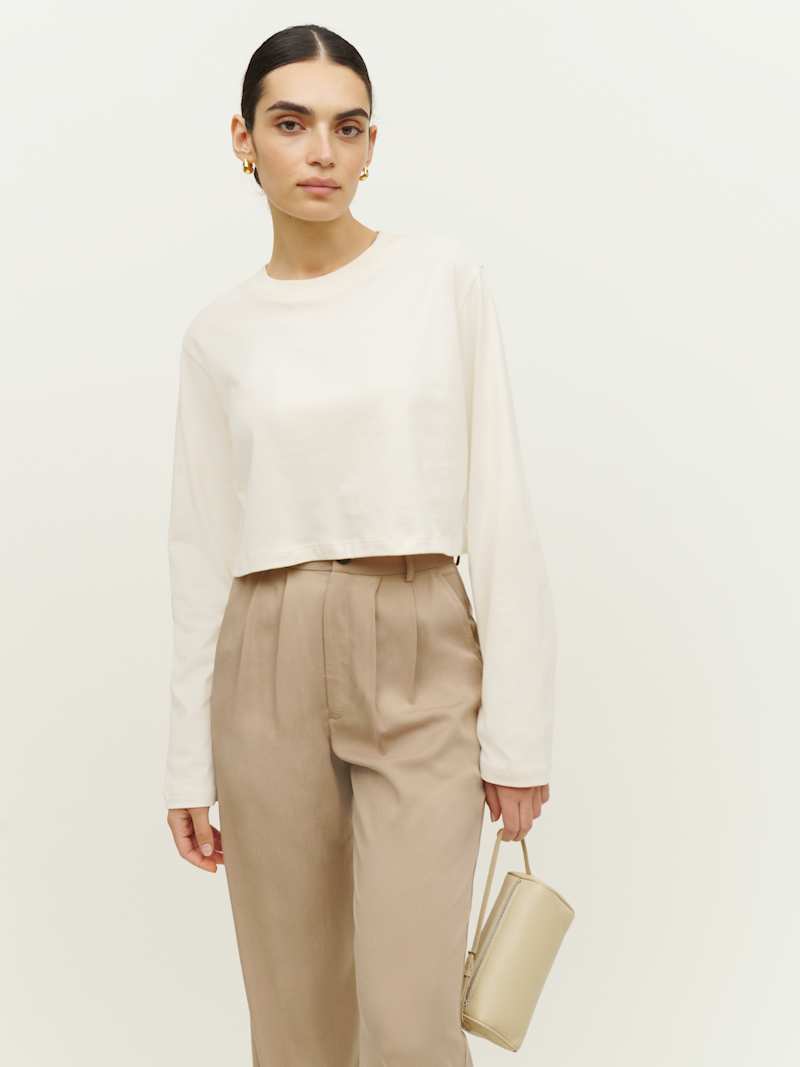 Becca Relaxed Long Sleeve Cropped Tee