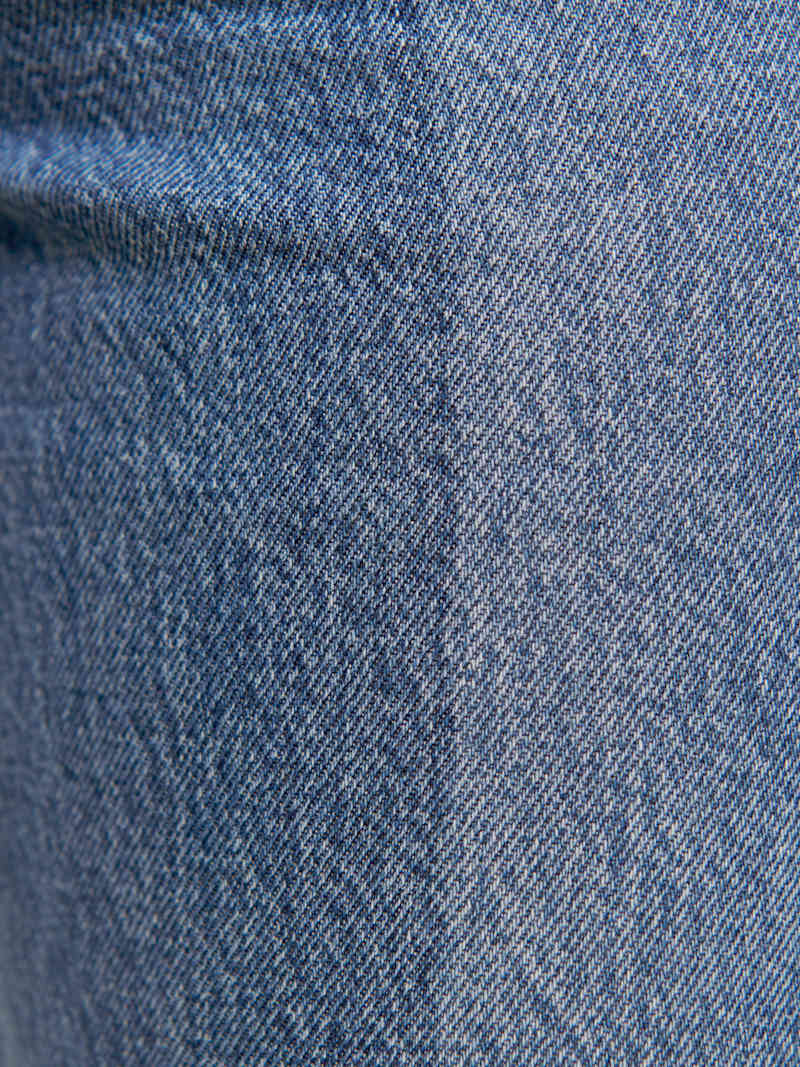 Reconstructed High Rise Straight Jeans