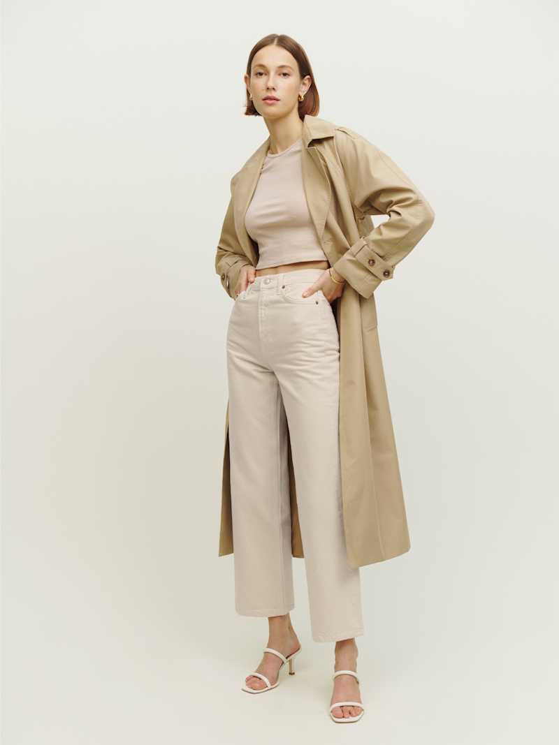 Wilder High Rise Wide Leg Cropped Jeans