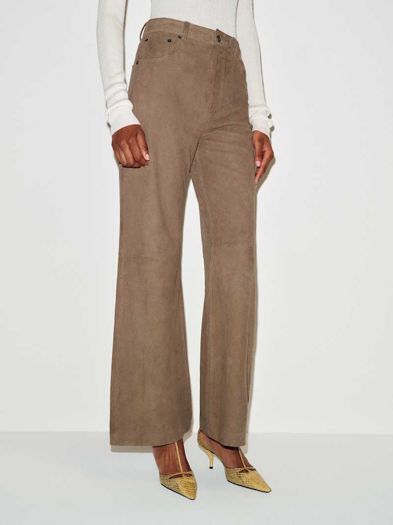 Veda Cary Wide Leg Leather Pant