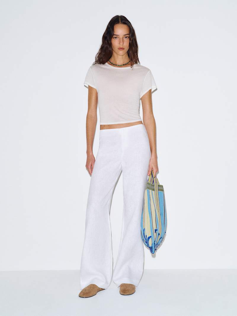 Vida Linen Low Rise Pant