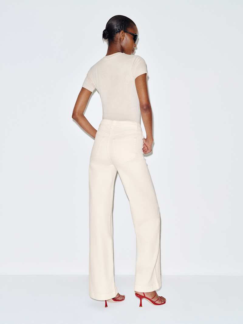 Bex Super Stretch High Rise Wide Leg Jeans