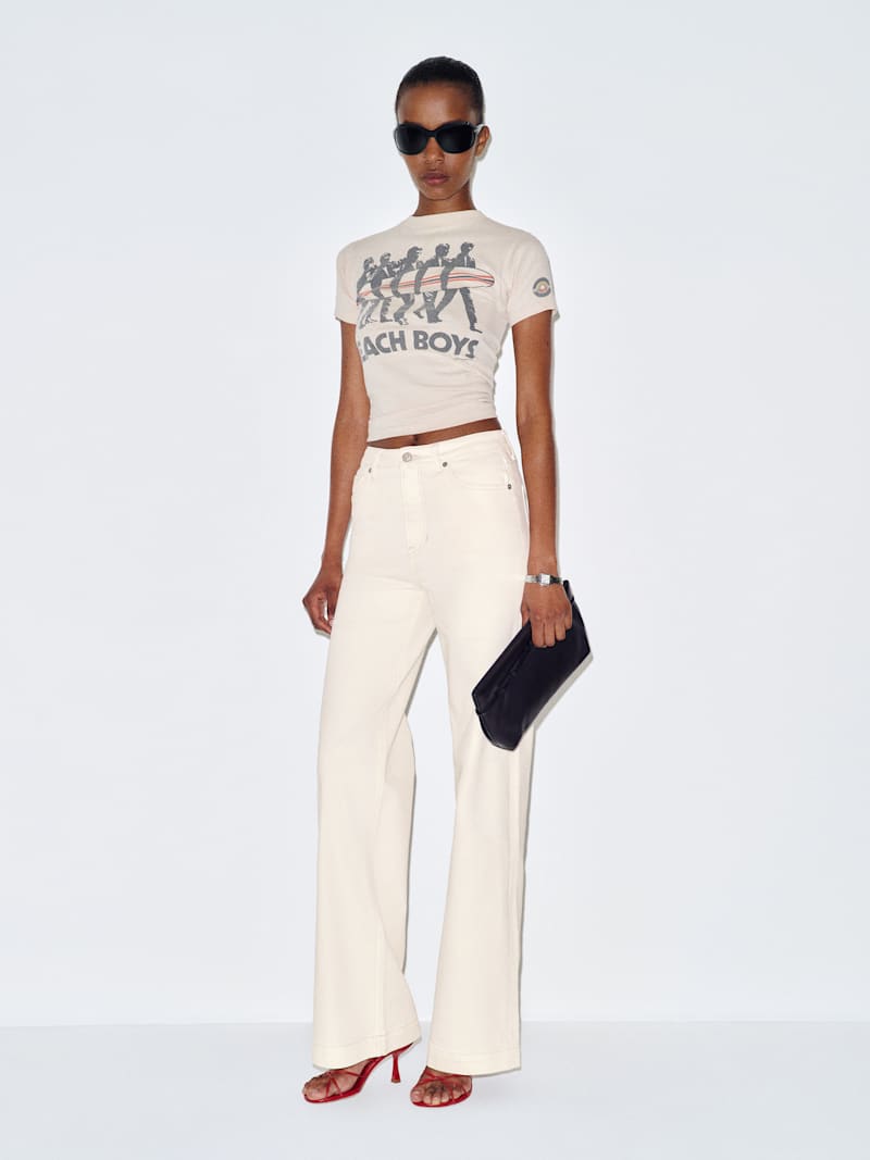 Bex Super Stretch High Rise Wide Leg Jeans