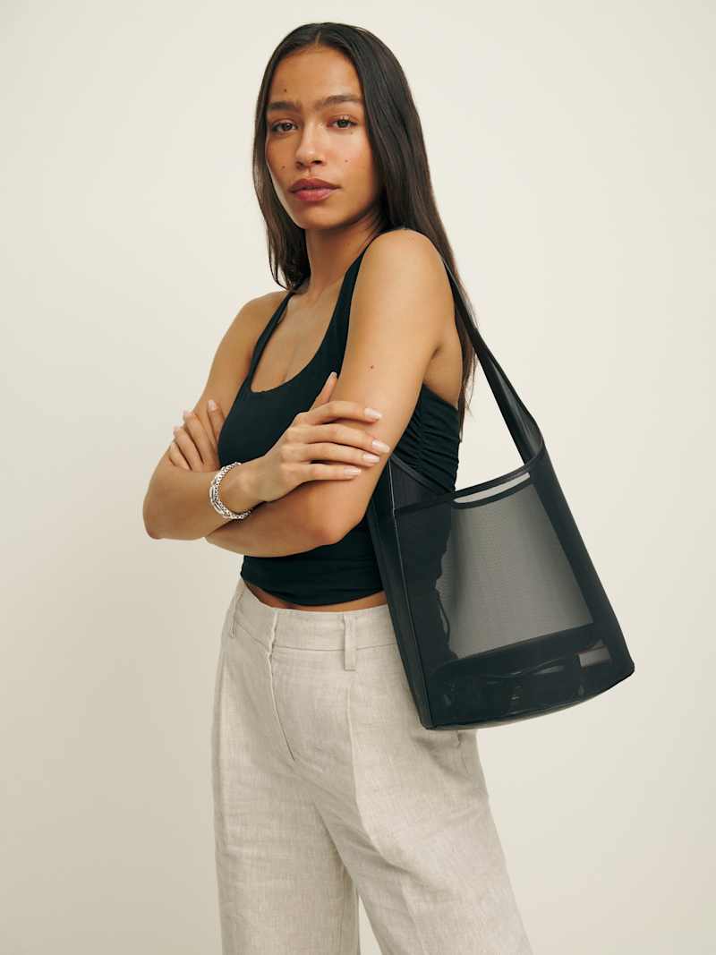 Medium Mesh Silvana Bucket Bag