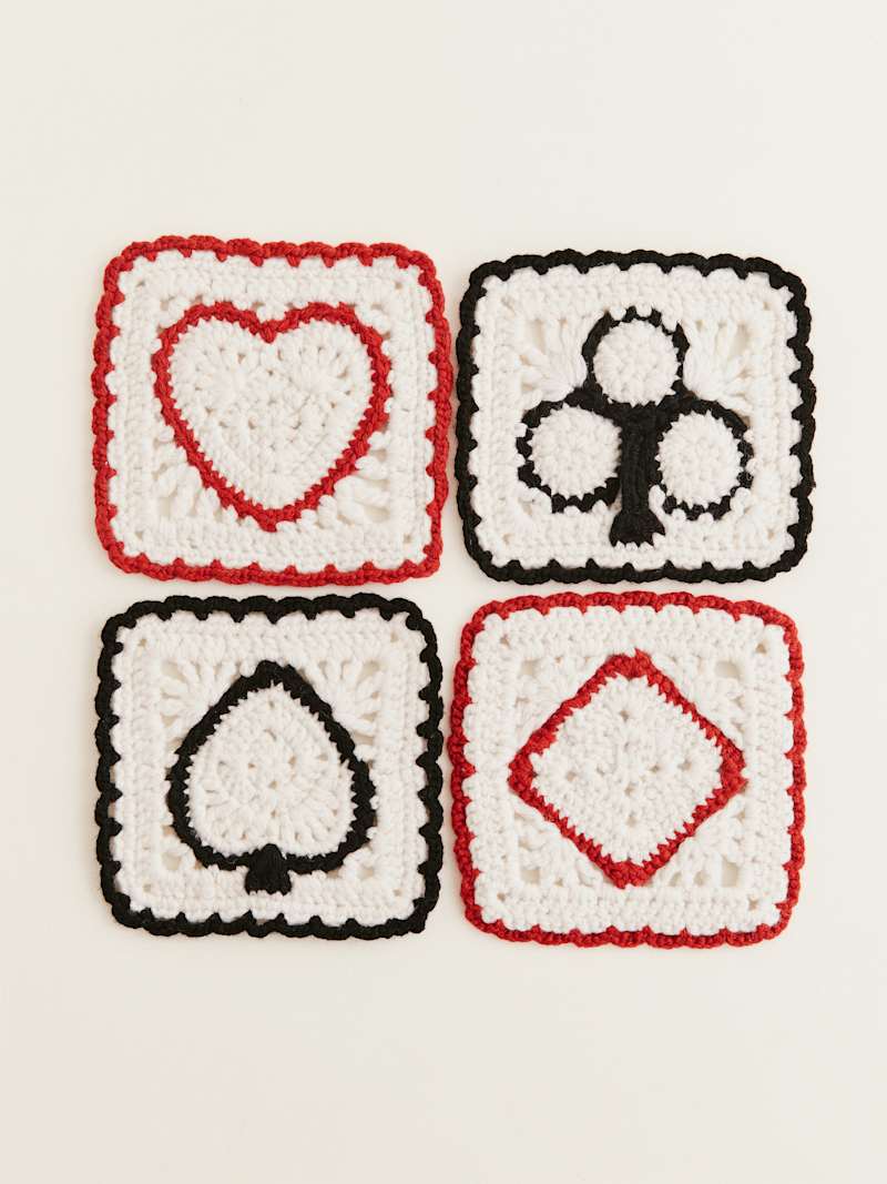 Aces Regenerative Wool Coasters