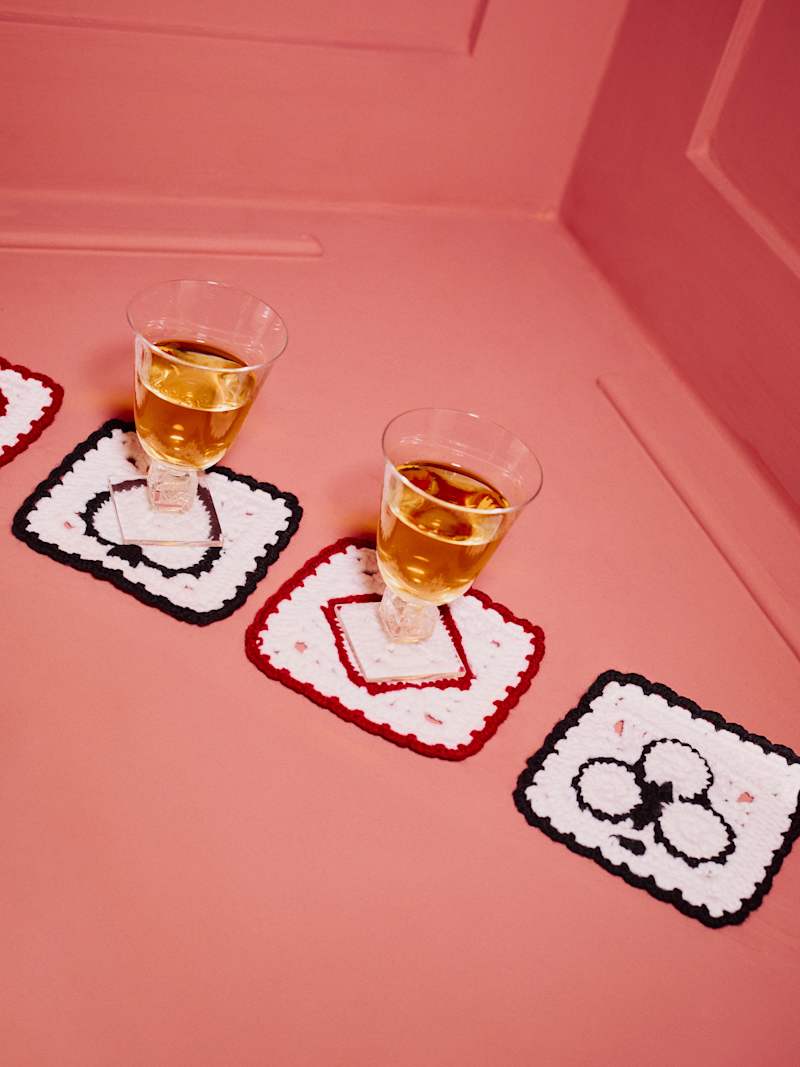 Aces Regenerative Wool Coasters