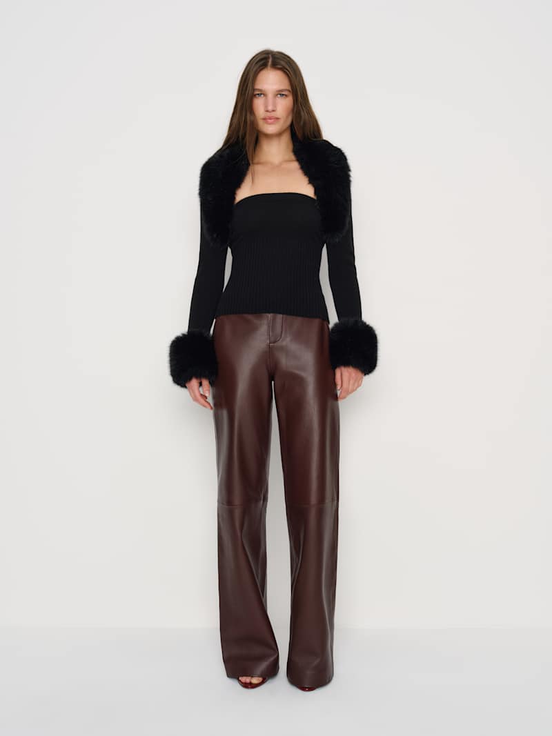 Clarissa Cashmere Faux Fur Bolero Set