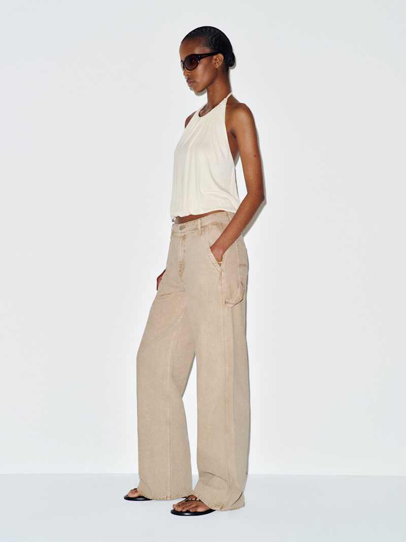 Diego Mid Rise Baggy Utility Jeans