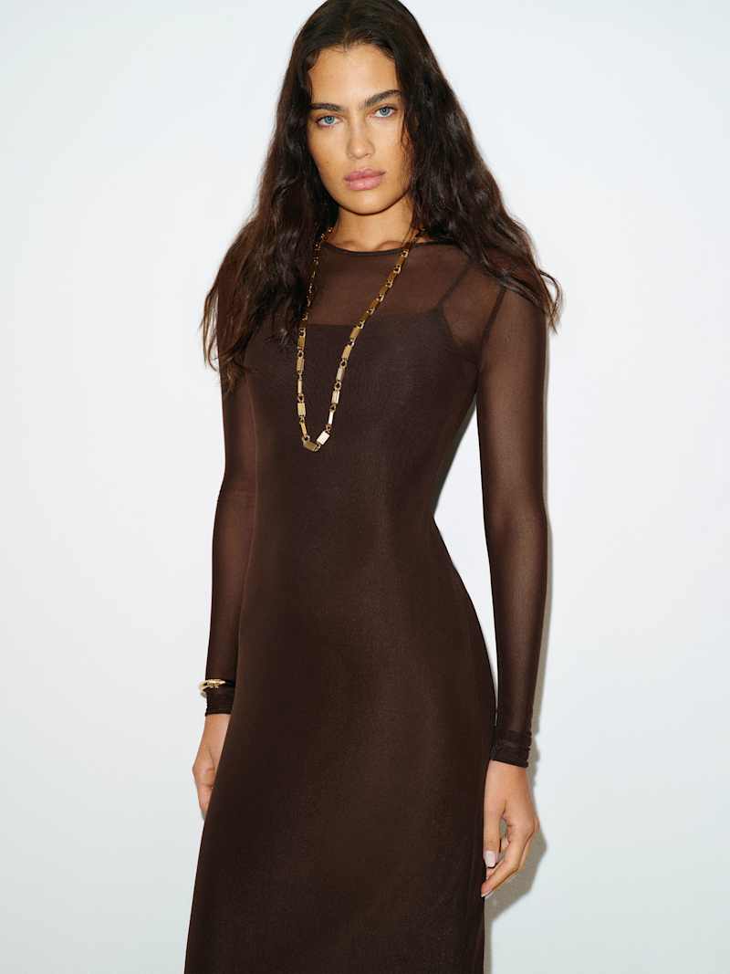 Rene Mesh Knit Dress