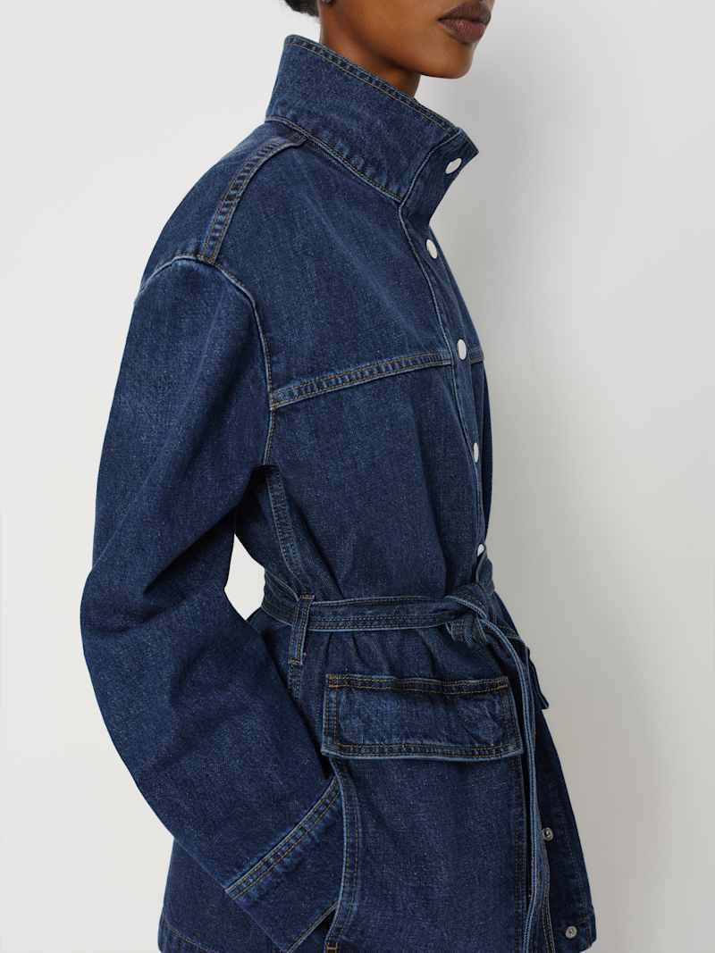 Drina Belted Denim Jacket