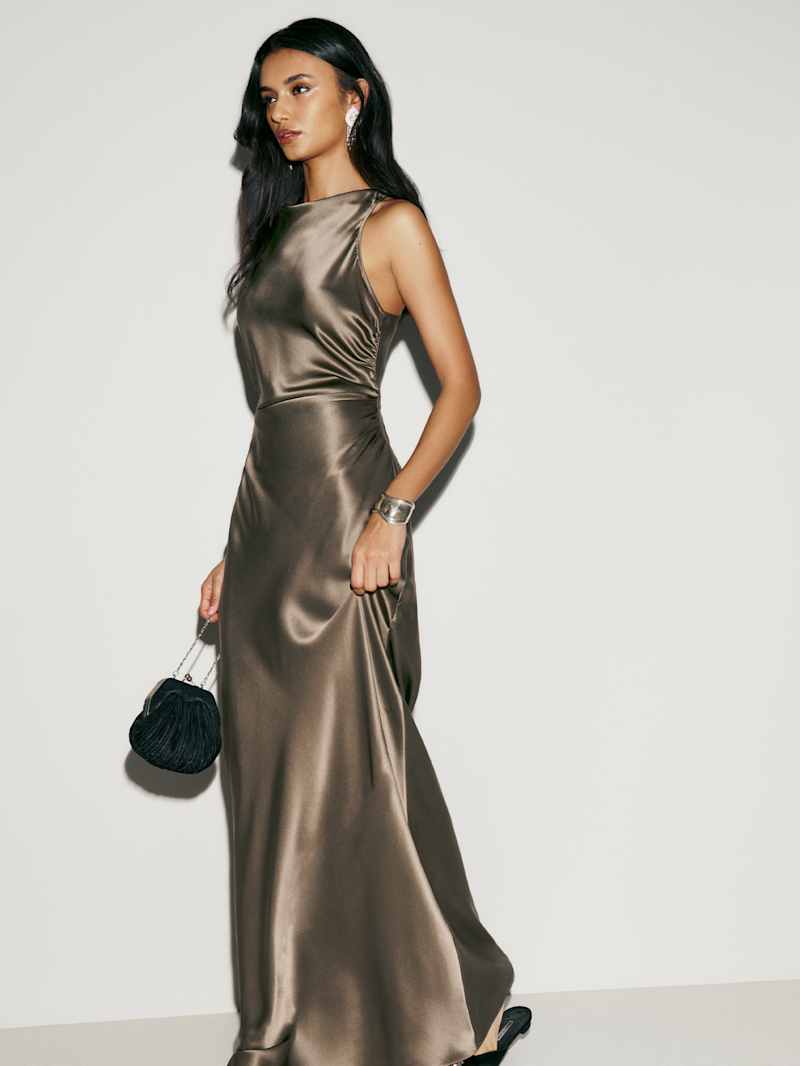 Petites Anaiis Silk Dress