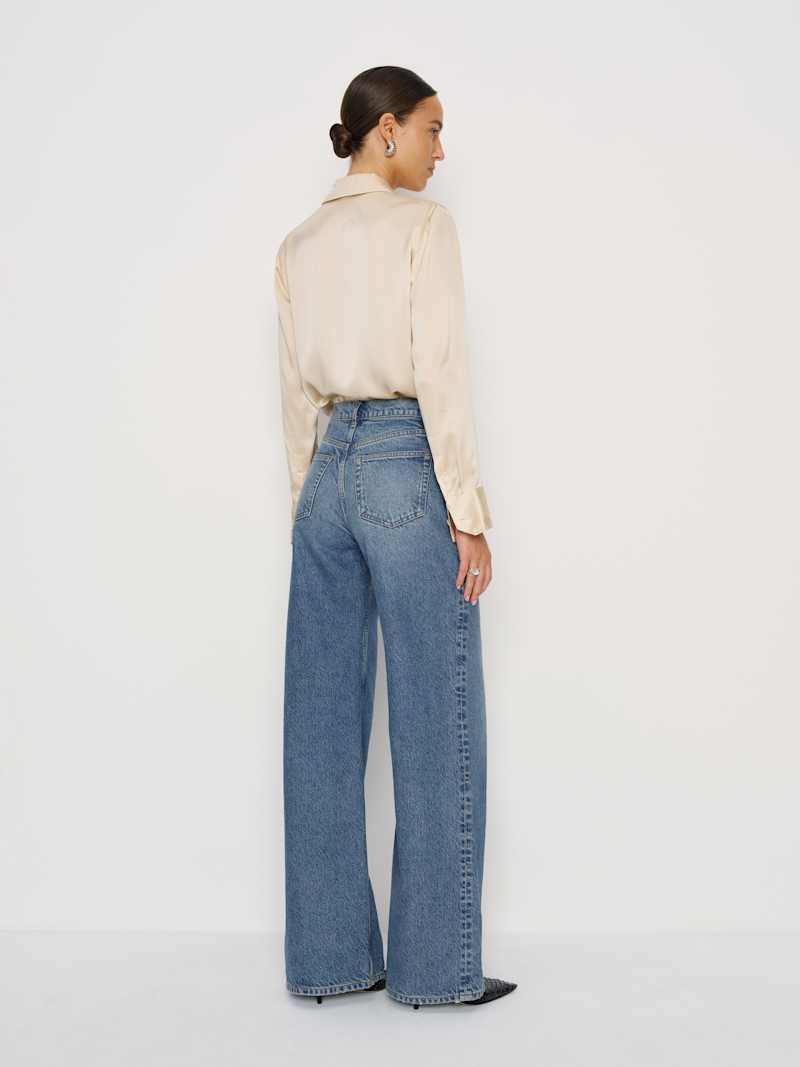 Cary High Rise Slouchy Wide Leg Long Jeans