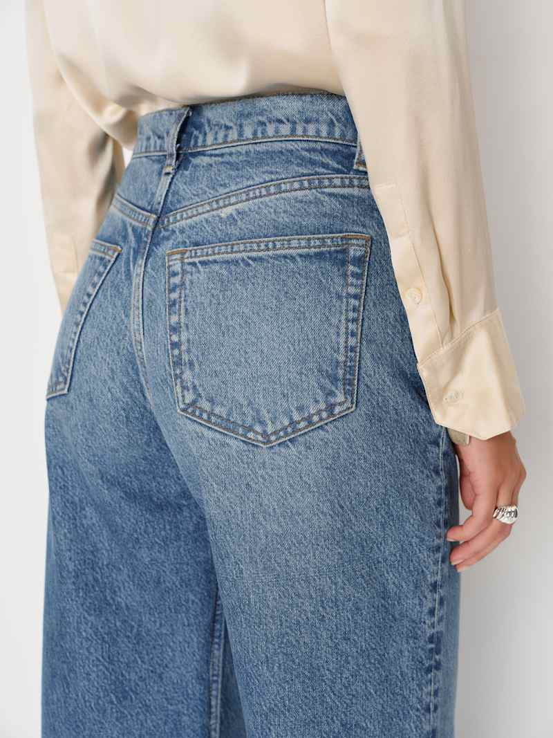 Cary High Rise Slouchy Wide Leg Long Jeans