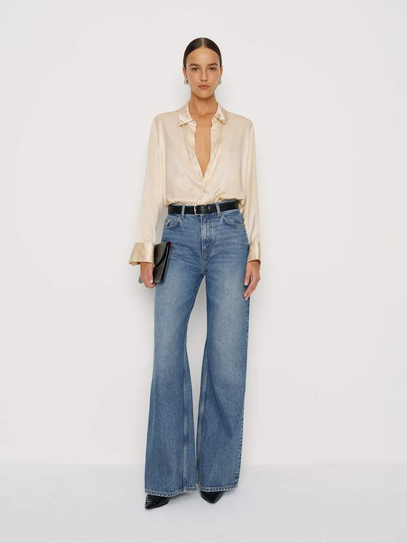 Cary High Rise Slouchy Wide Leg Short Jeans