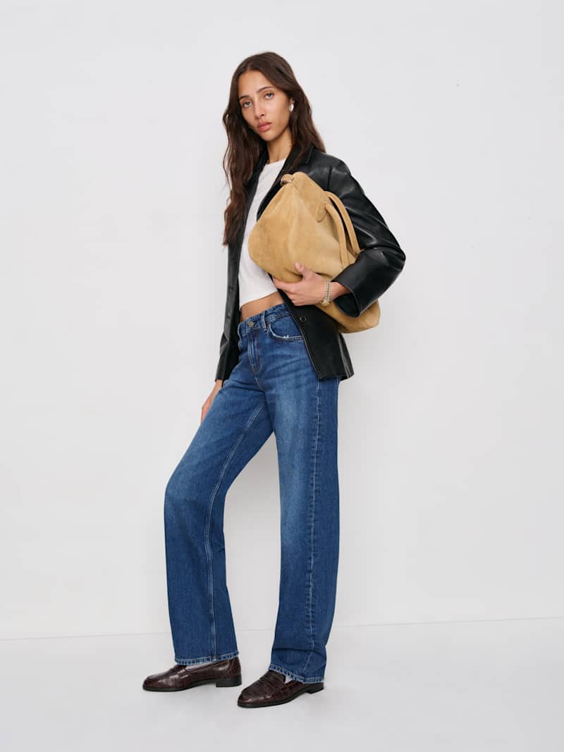 Charlee Low Rise Straight Leg Long Jeans