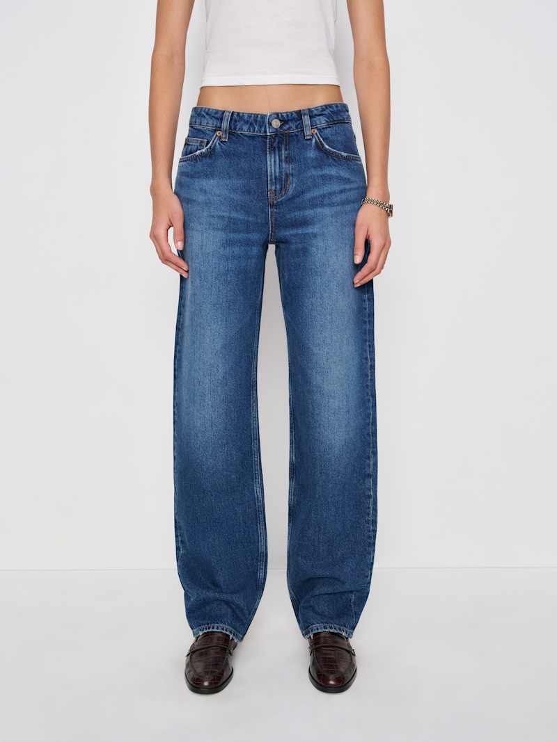 Charlee Low Rise Straight Leg Short Jeans