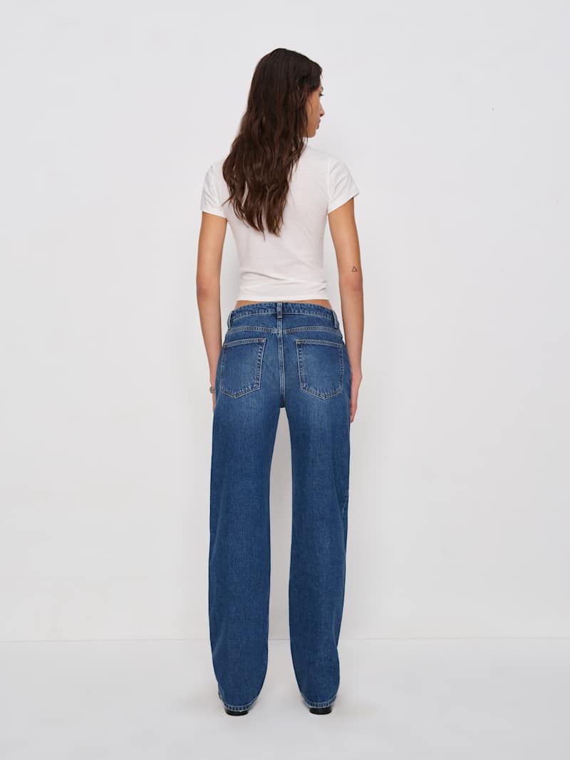 Charlee Low Rise Straight Leg Short Jeans