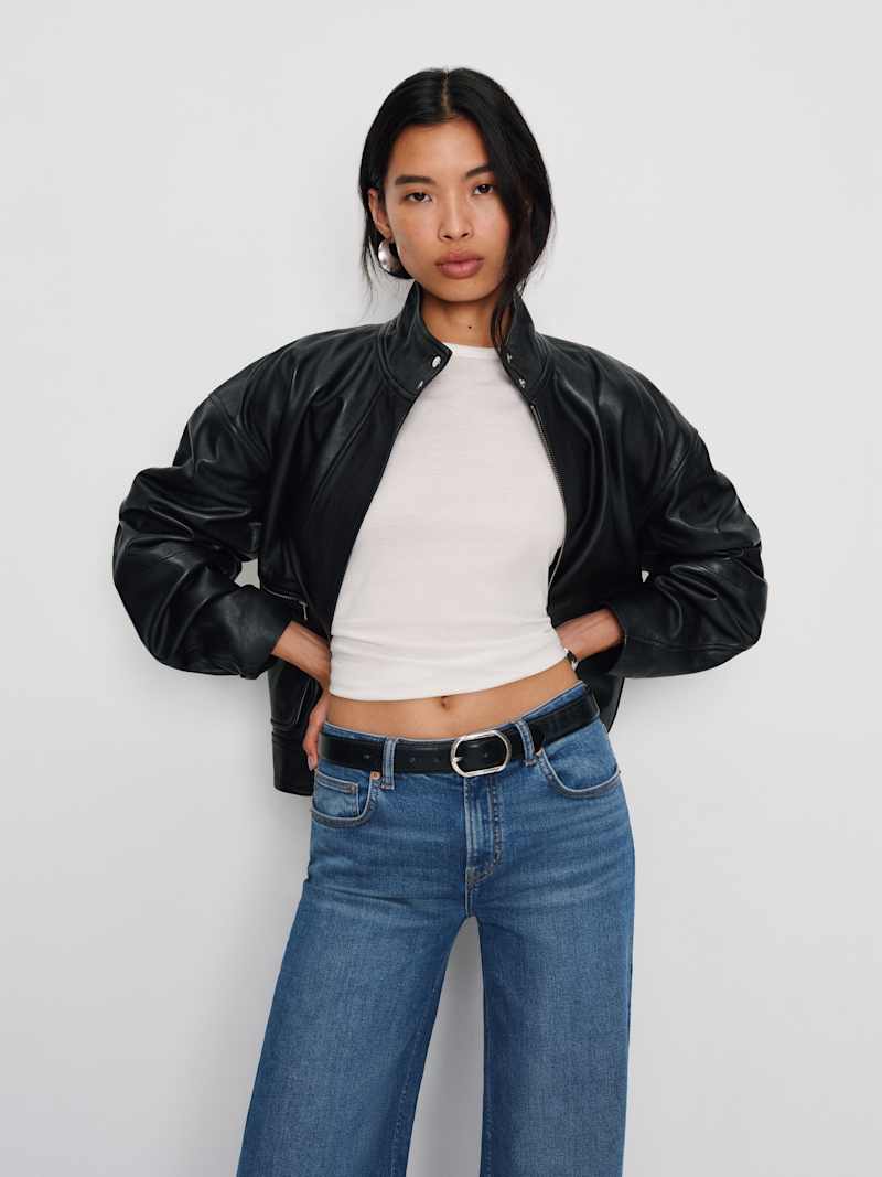 Greta Super Stretch Low Rise Wide Leg Long Jeans