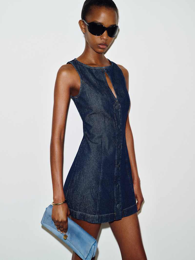 Pola Denim Mini Dress