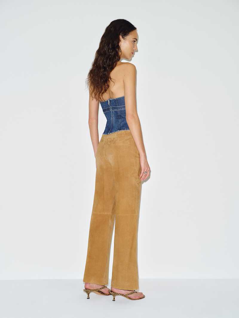 Randy Denim Halter Top