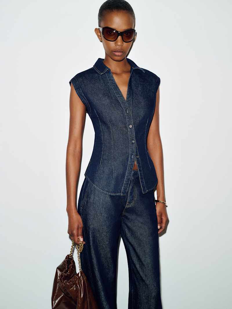 Veronica Denim Top