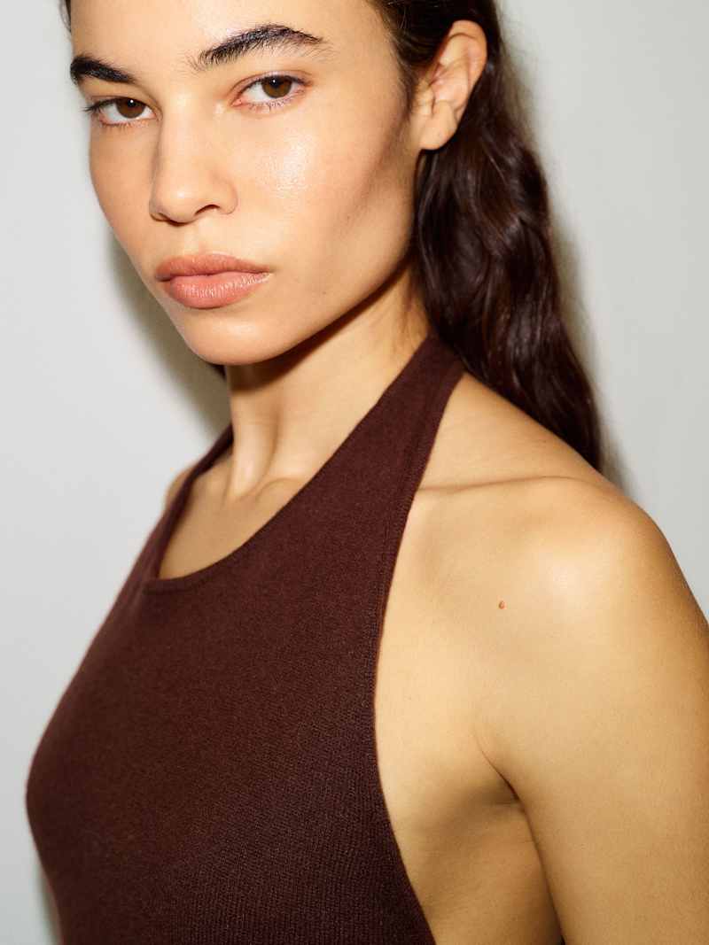 Quill Cashmere Halter Tank