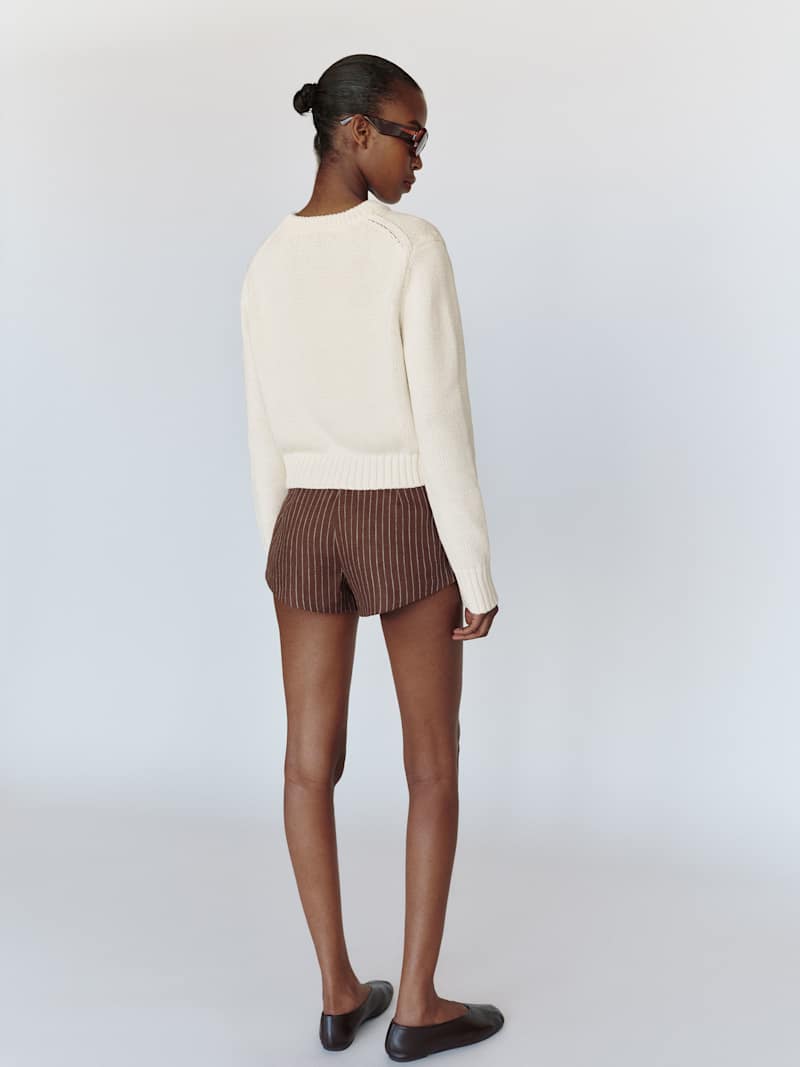Eleni Cotton Crew Sweater