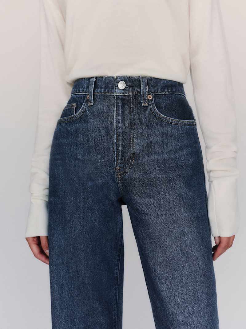 Gina High Rise Bow Leg Jeans