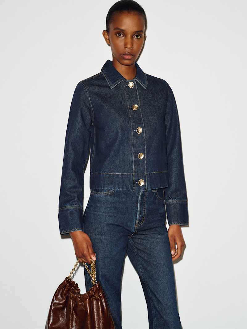 Mazy Cropped Denim Jacket
