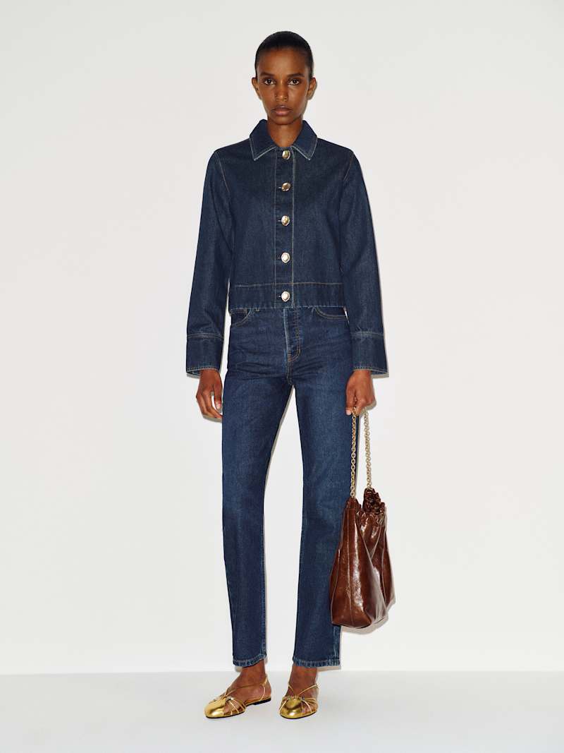 Mazy Cropped Denim Jacket