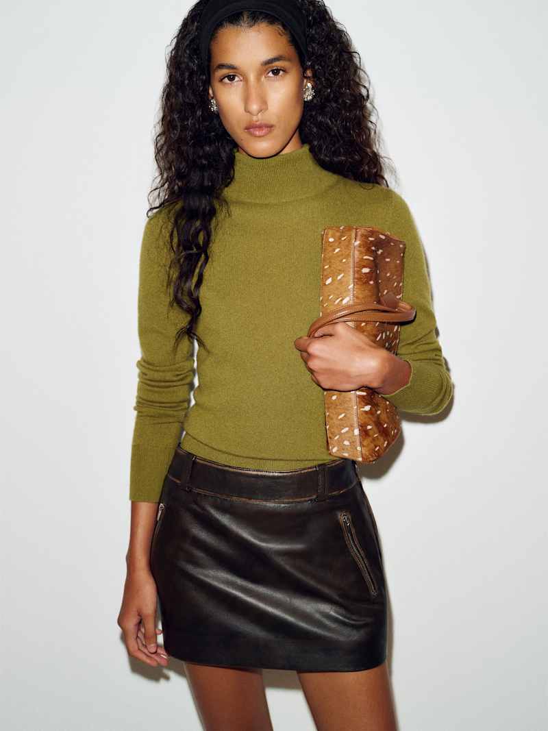 Veda Micah Leather Skirt
