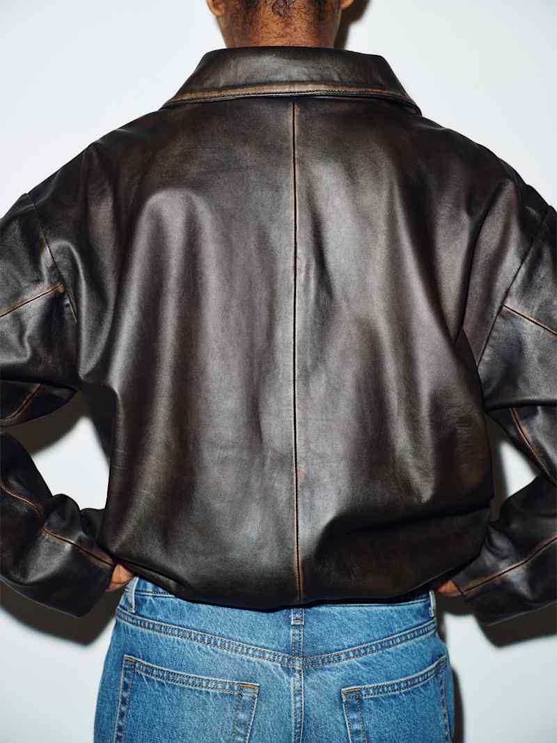 Veda Collins Leather Anorak