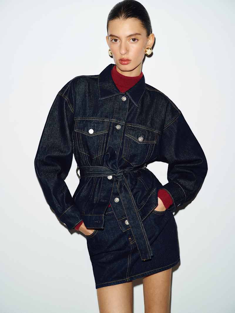 Taylor Belted Denim Jacket