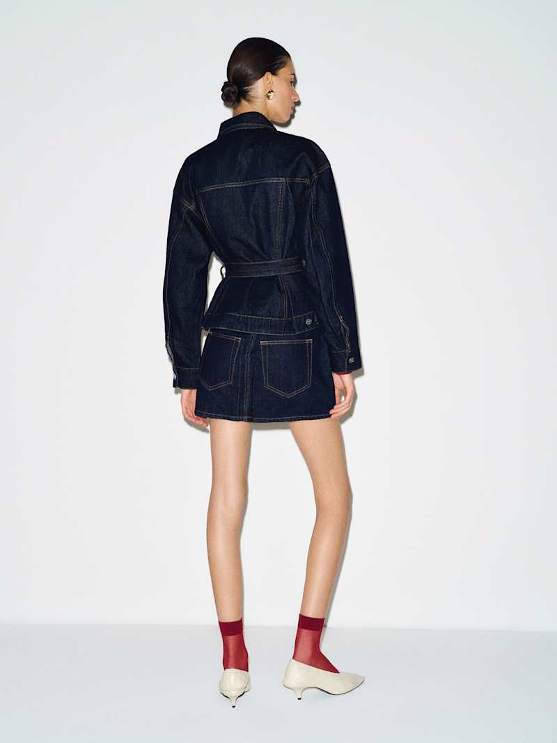 Taylor Belted Denim Jacket
