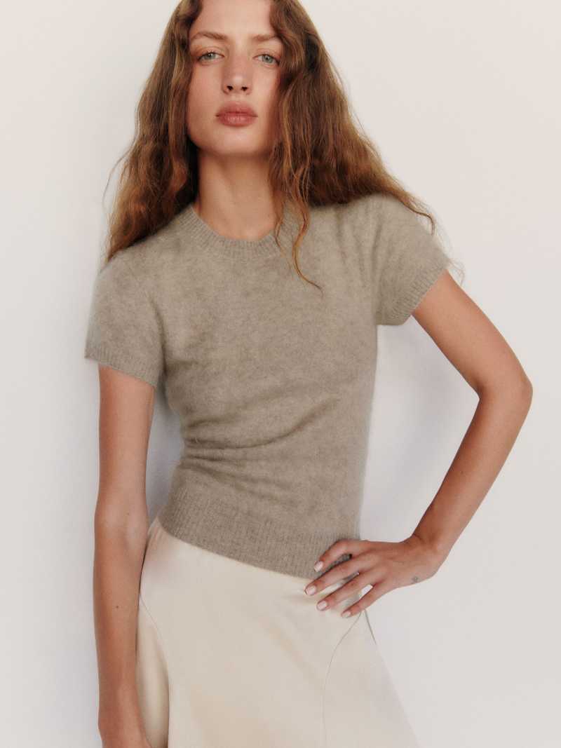 Darcy Brushed Cashmere Tee