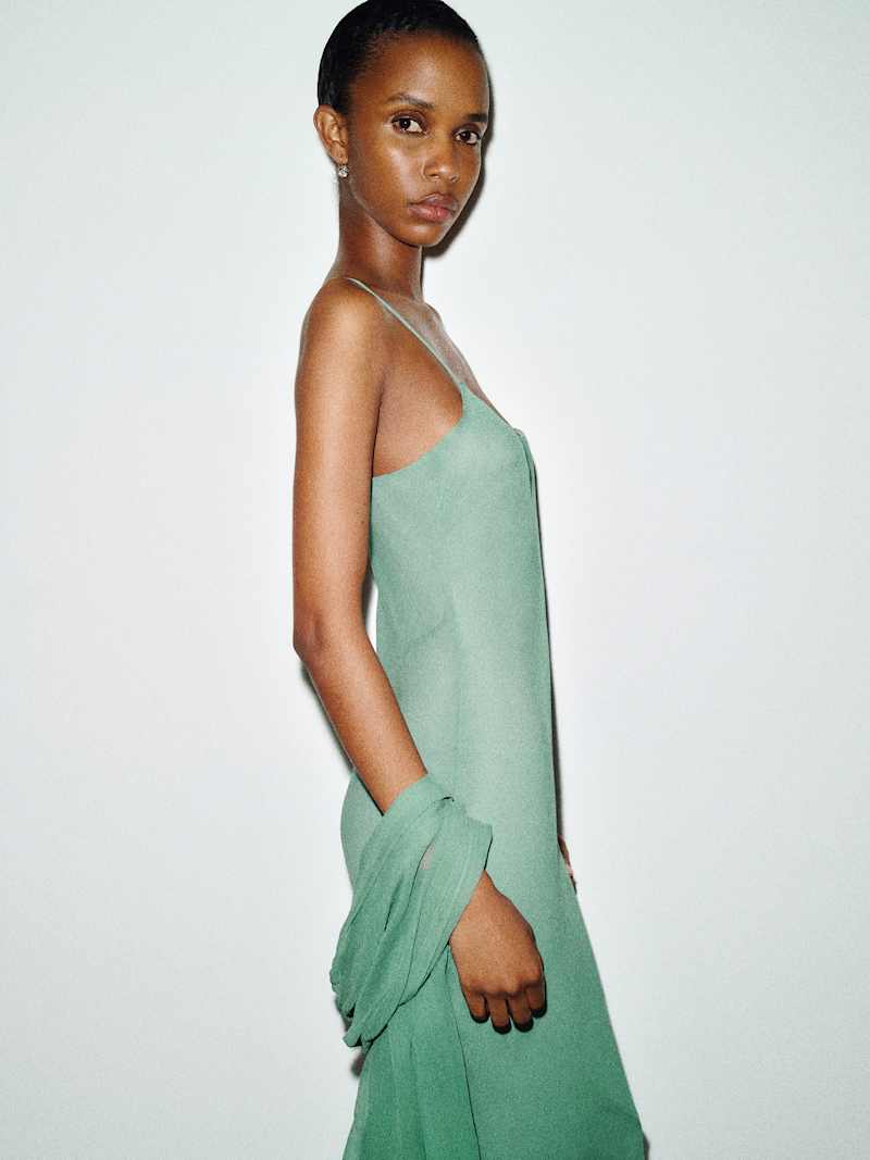 Rida Silk Chiffon Dress
