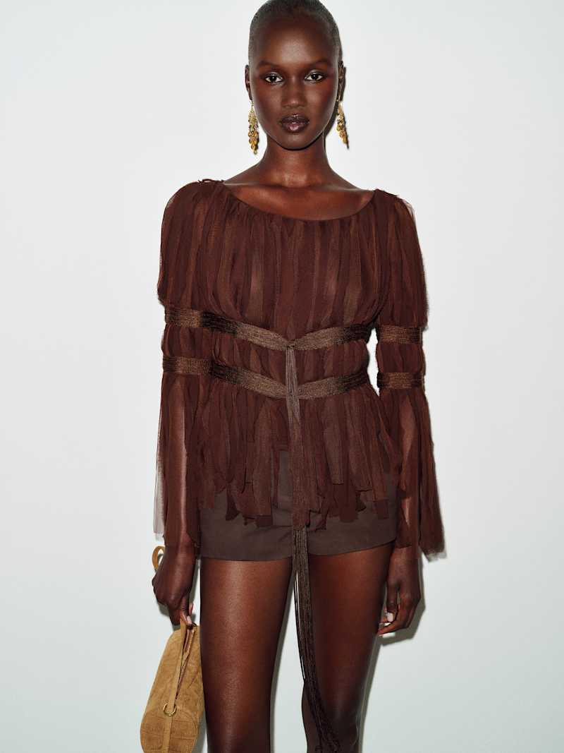 Vintage Max Mara Fringe Top