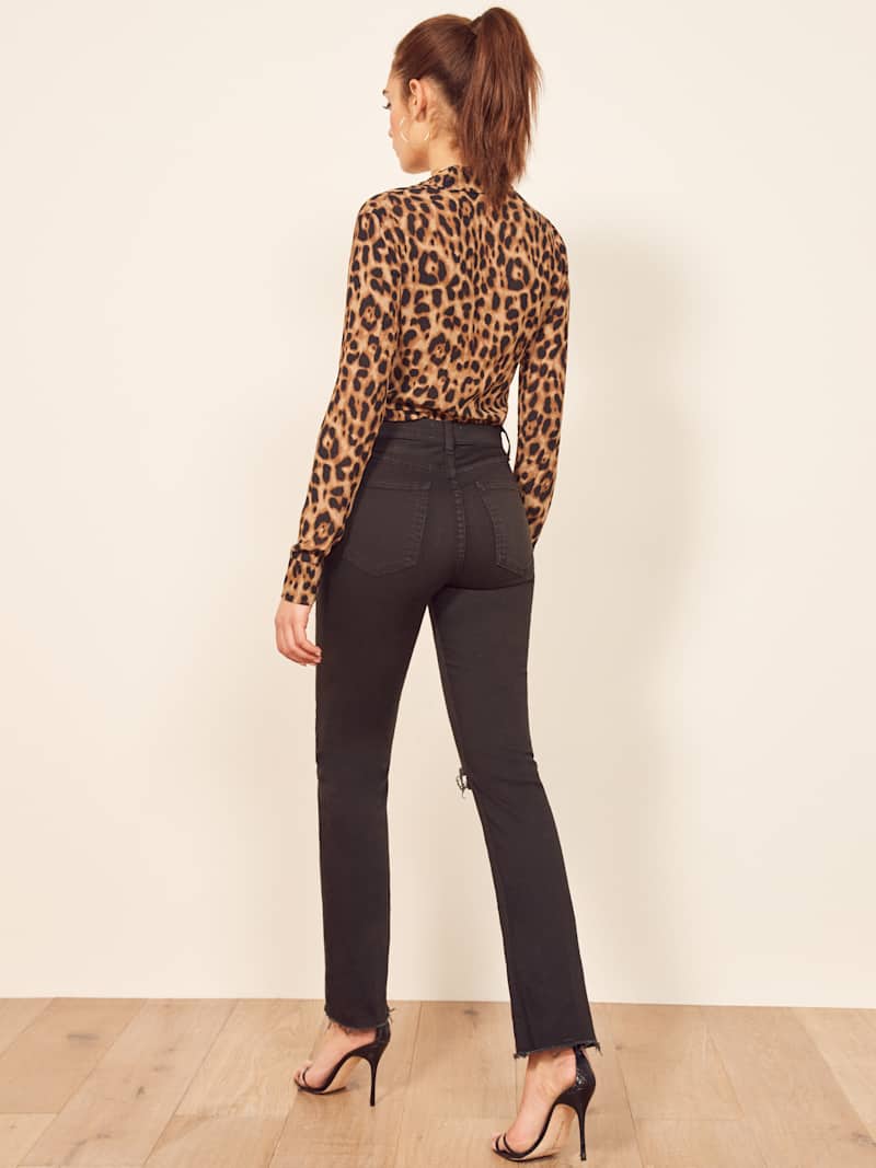 Liza High Rise Straight Jeans