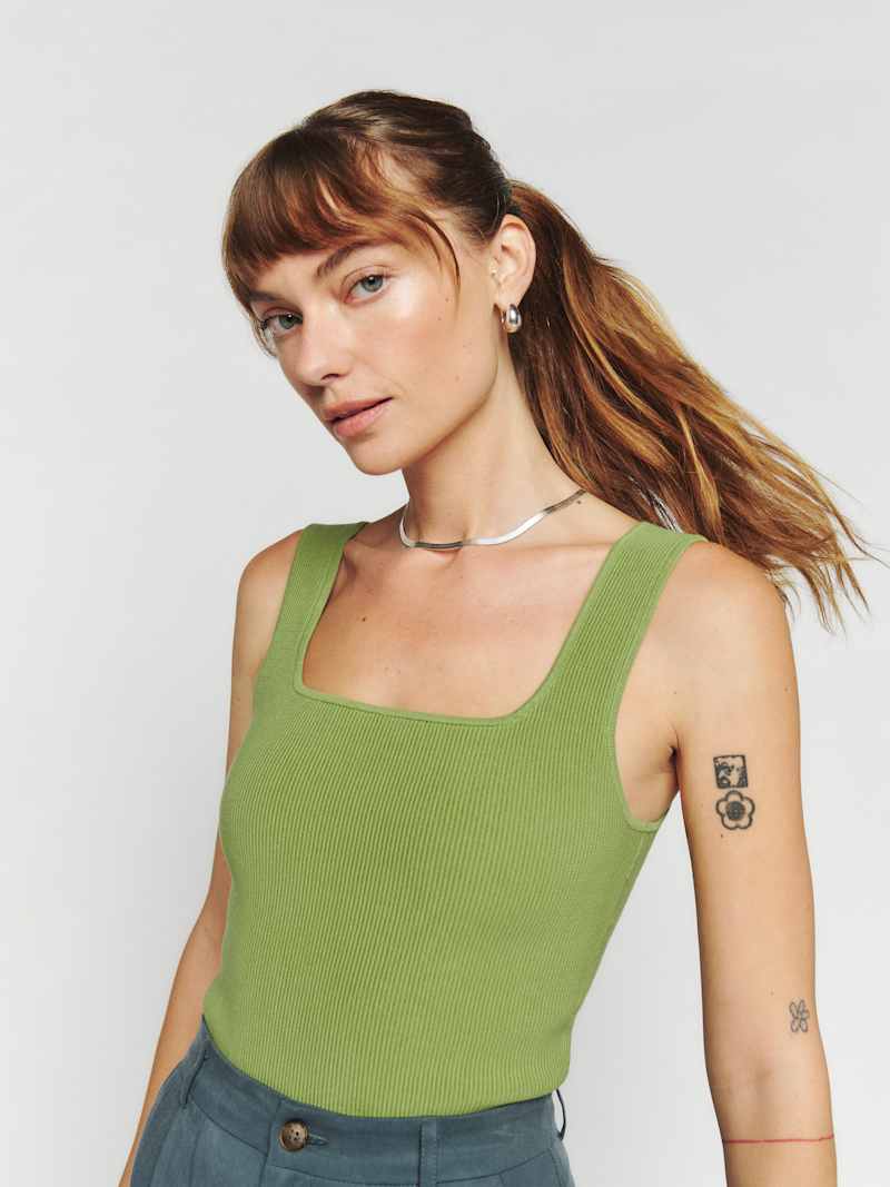 Julia Ribbed Sweater Tank