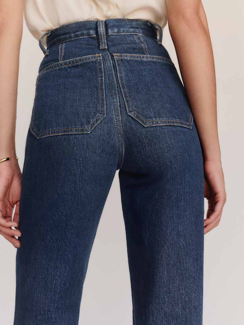 Alyssa Stretch High Rise Wide Leg Jeans