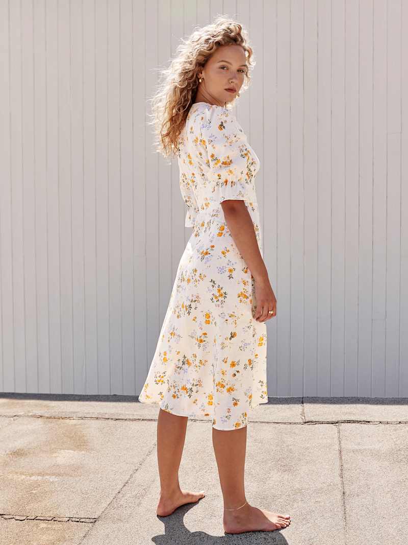 Maribel Linen Dress