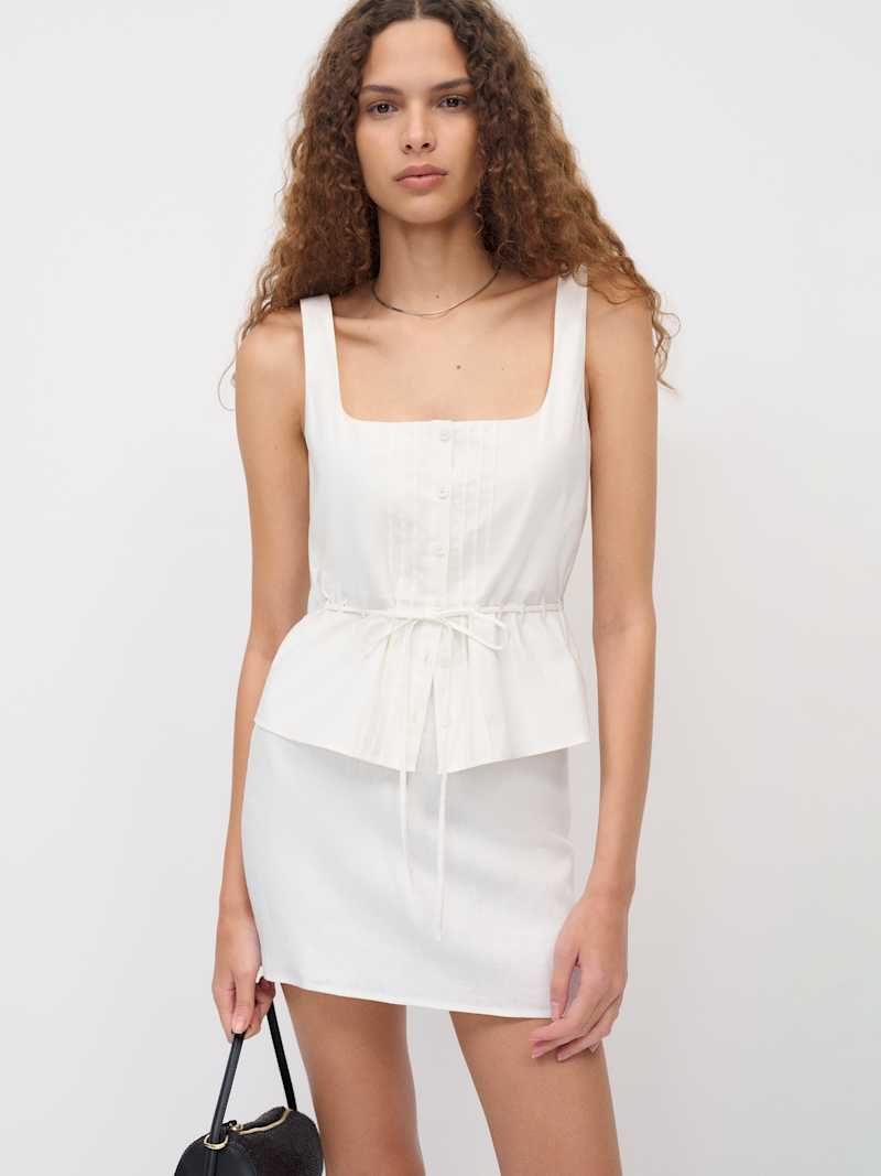 Veranda Linen Skirt
